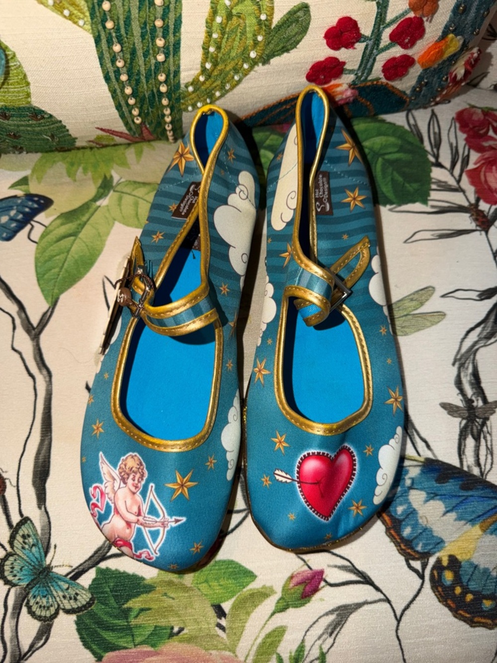 HOT CHOCOLATE DESIGN  CUTE "CUPID" MARY JANE WOMEN'S SHOES Chocolaticas US8 38